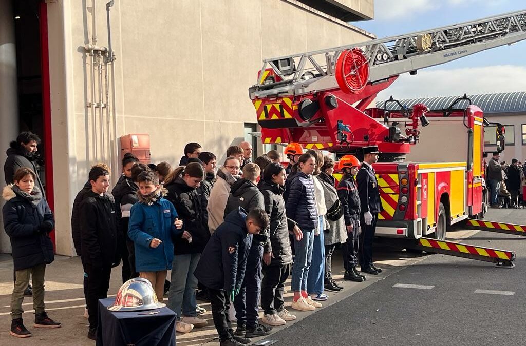 Cadets de la sécurité : participation à la Sainte Barbe